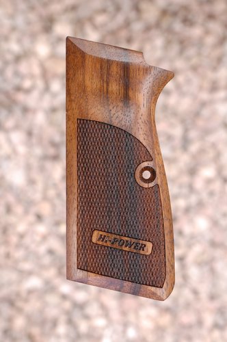 Browning Fn 1910 Wood Grips (Checkered With Logo 
