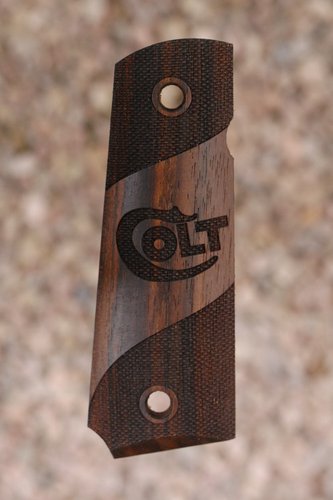 COLT 1911 GRIPS (partially checkered + Colt logo)