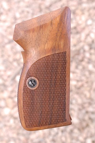 SIG P210 grips, bottom m.r., heavy (checkered back)