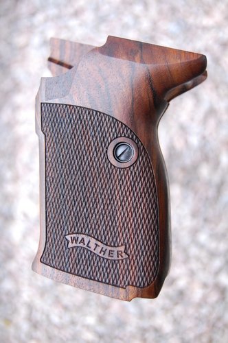 WALTHER P5 fancy grips (checkered+logo)